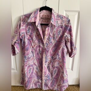 Robert Graham Women’s Pink Paisley Shirt
